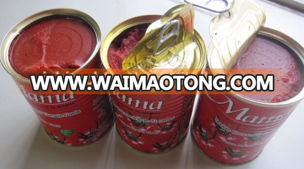 High Quality Best Selling Fresh Raw Material size 70g -4500g Canned tomato paste