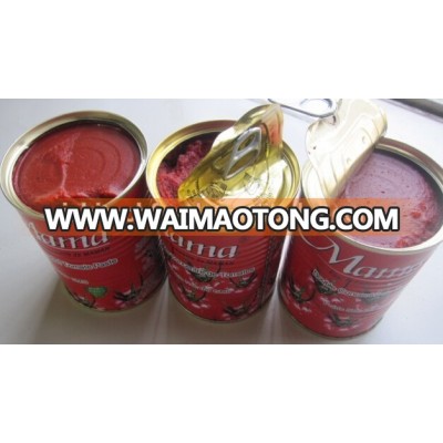 High Quality Best Selling Fresh Raw Material size 70g -4500g Canned tomato paste